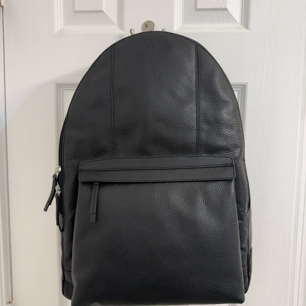 Cole Haan Black Leather Backpack